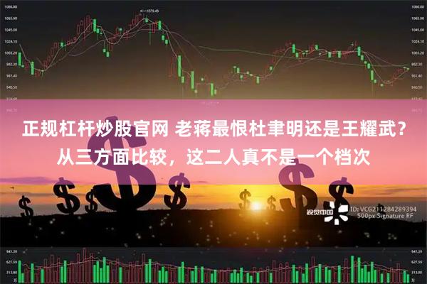 正规杠杆炒股官网 老蒋最恨杜聿明还是王耀武？从三方面比较，这二人真不是一个档次